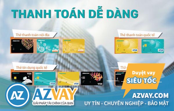 Các loại thẻ tín dụng ngân hàng ABBank