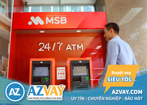 Rút tiền thẻ tín dụng MSB tại cây ATM