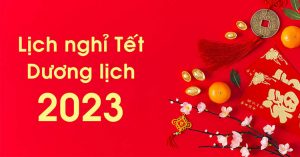 Thông báo lịch nghỉ Tết Dương Lịch ngân hàng năm 2023